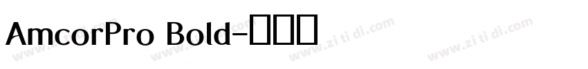 AmcorPro Bold字体转换